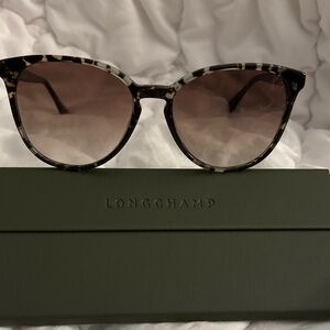 Longchamp Leopard Print Sunglasses